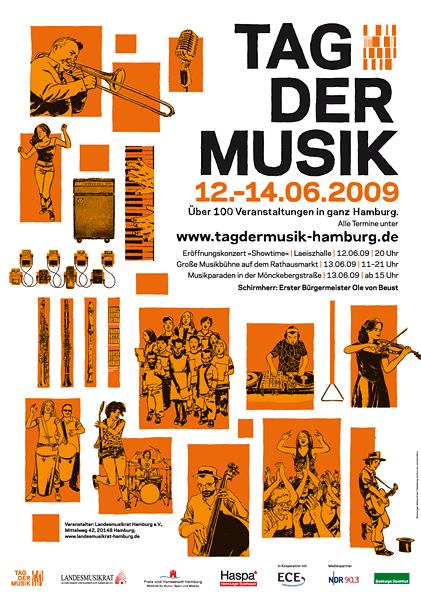 Tag der Musik 2010 in Hamburg Poster