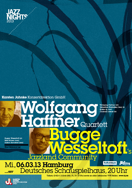 Wolfgang Haffner / Bugge Wesseltoft Poster