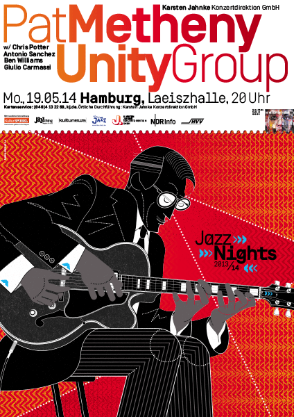 JazzNights 2013/14 – Pat Metheny Unity Group Poster